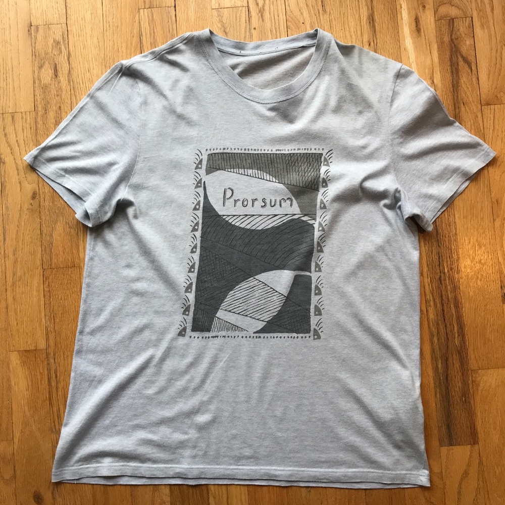 Burberry Prorsun men’s pale blue melange tshirt